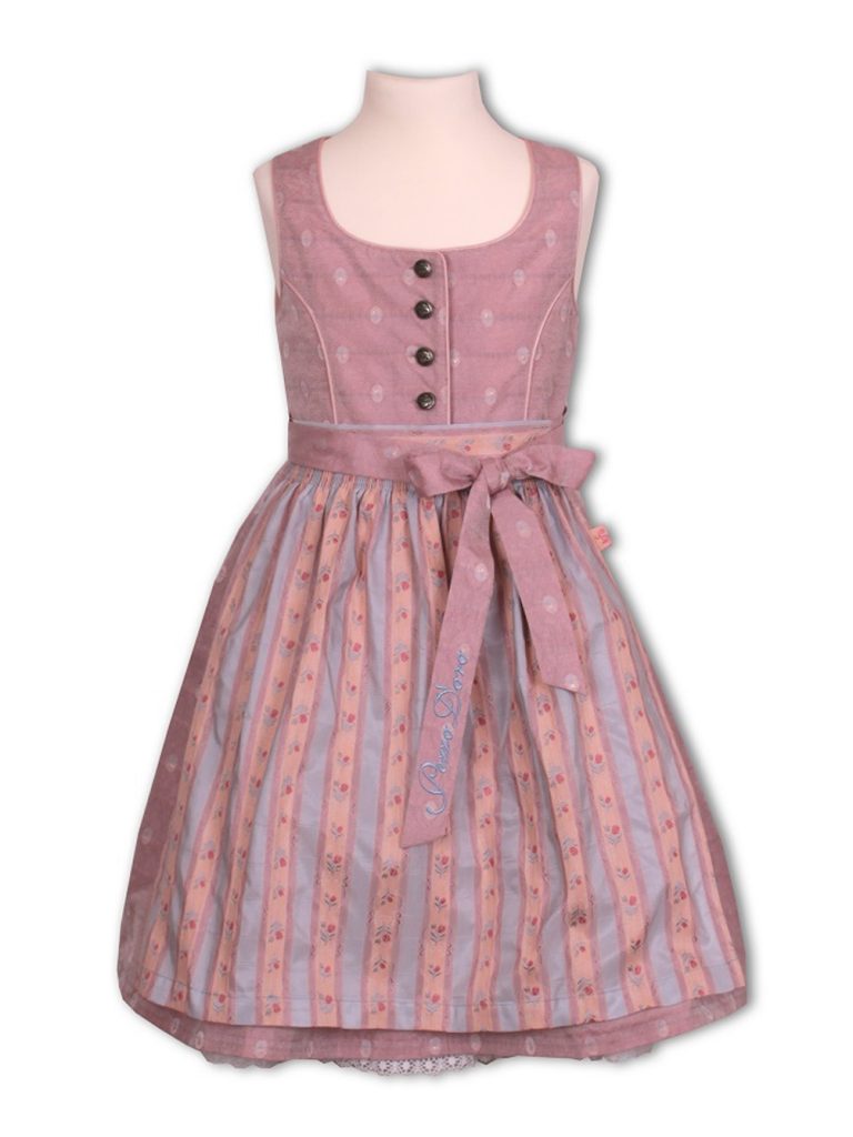 Pezzo D'oro Kinderdirndl altrosa