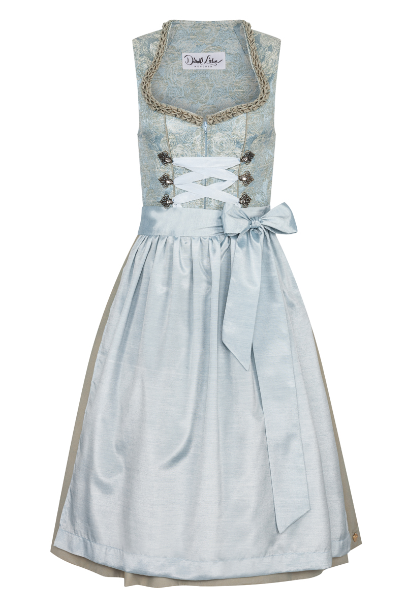 Dirndl Liebe Brokat (hellblau)