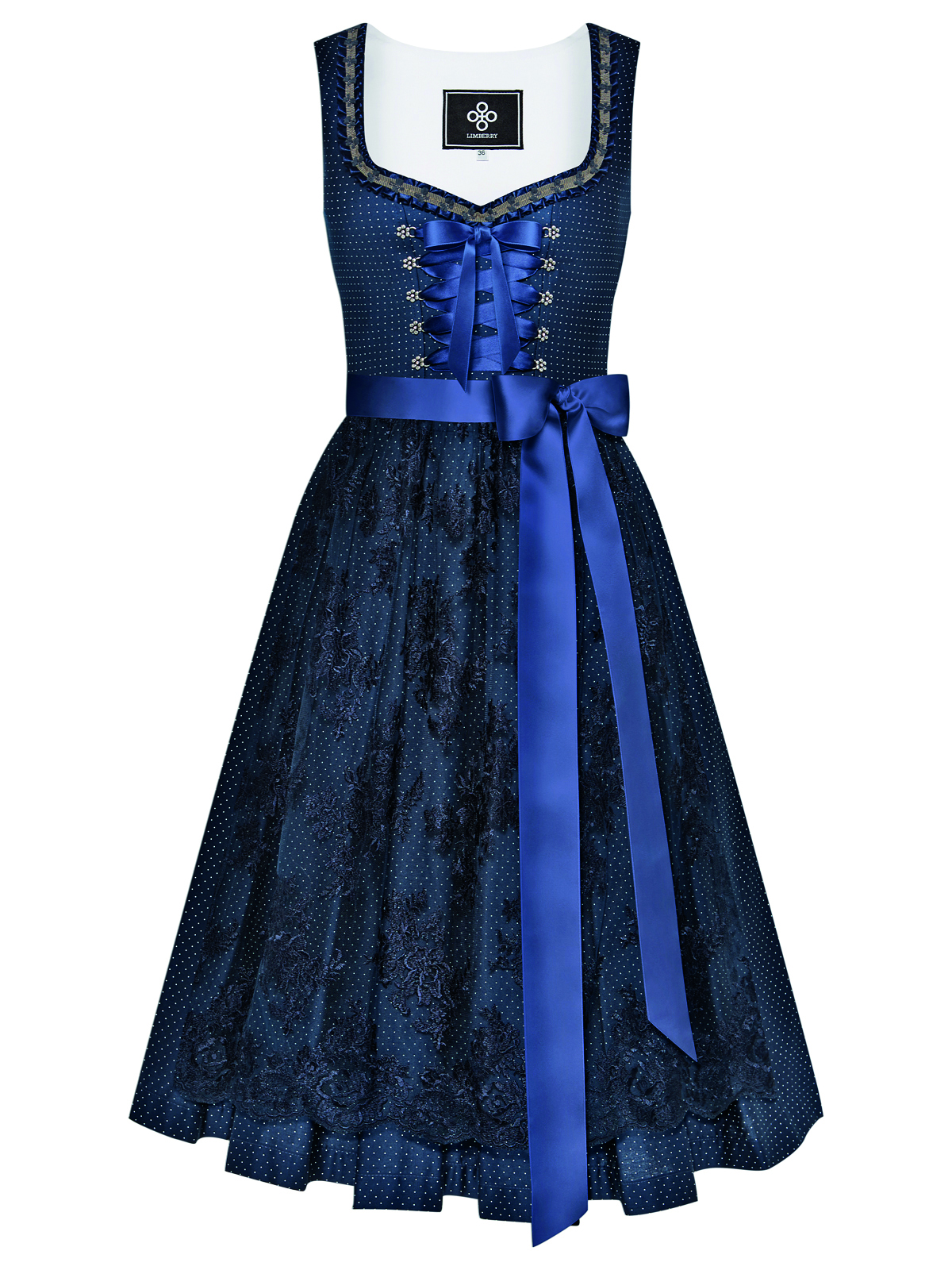 Limberry Dirndl Alpenkönigin Blau